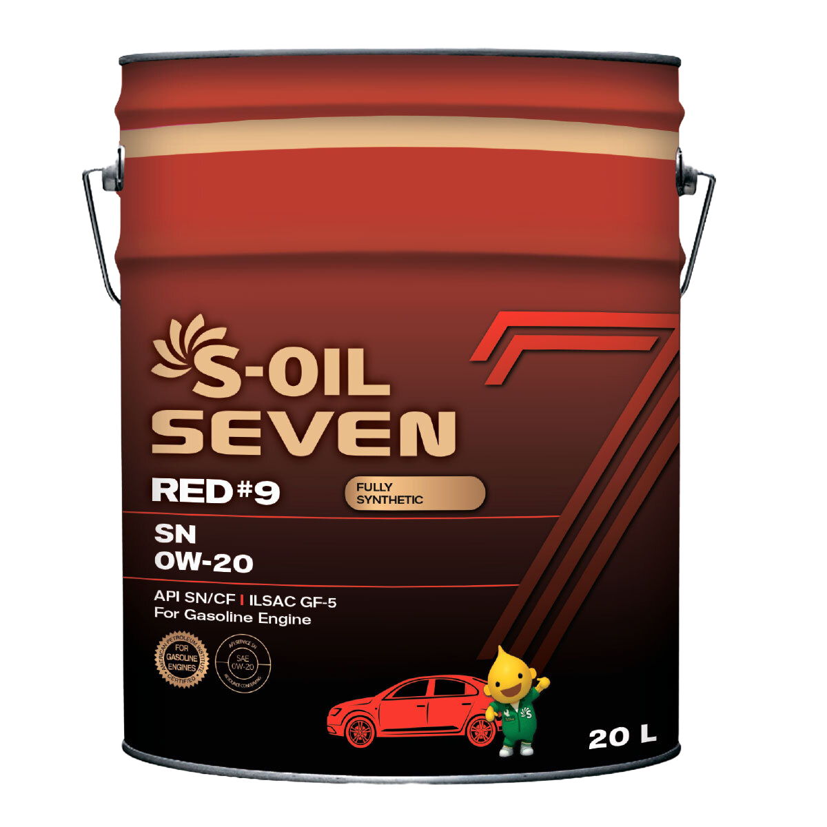 Моторное масло S-OIL SEVEN RED 9 0W-20, 20л